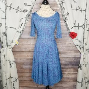 Blue and Pink Nicole Dress